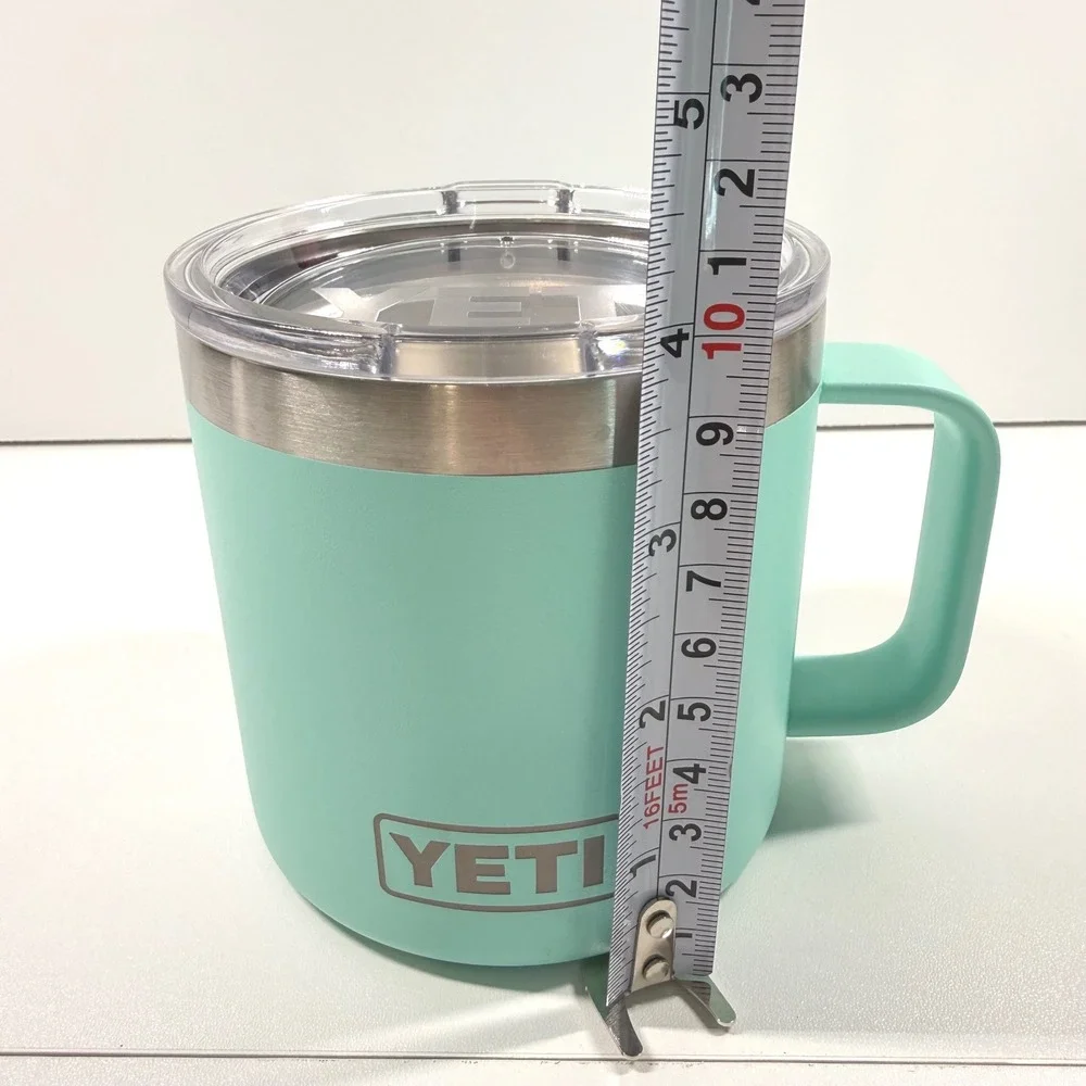 YETI Rambler 20 oz Tumbler & 14 oz Mug Set Seafoam Green Stainless Steel NICE